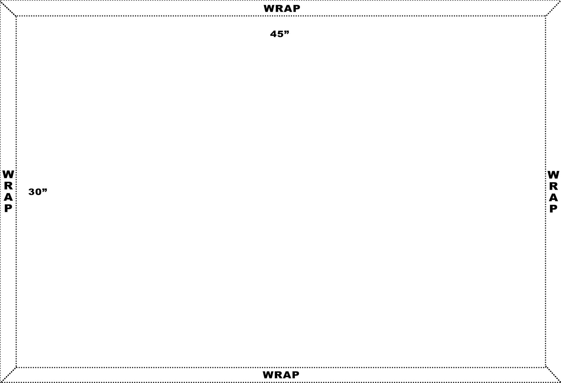 custom print canvas 72X24 Inches-Edges WRAP Landscape