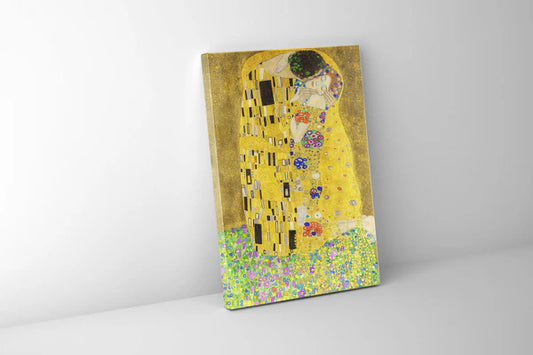 Klimt's "The Kiss" in Gold Varnish  36" X 48" Ready to Hang Wall Art