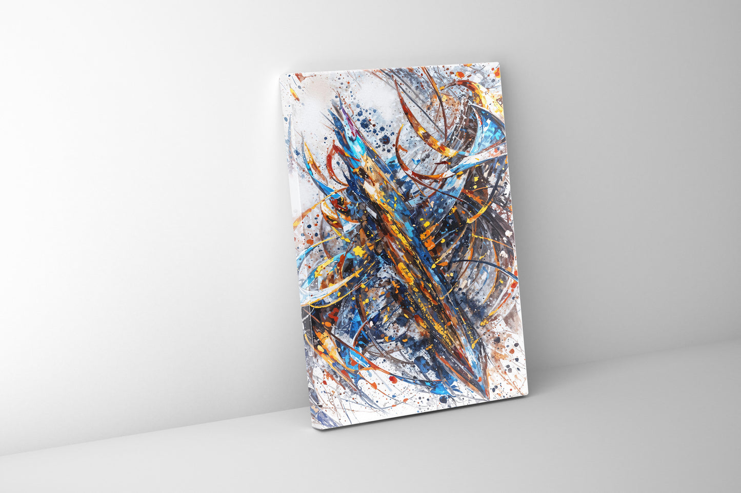 Colorblast Modern Abstract Wall Art 36inx48in Canvas Print