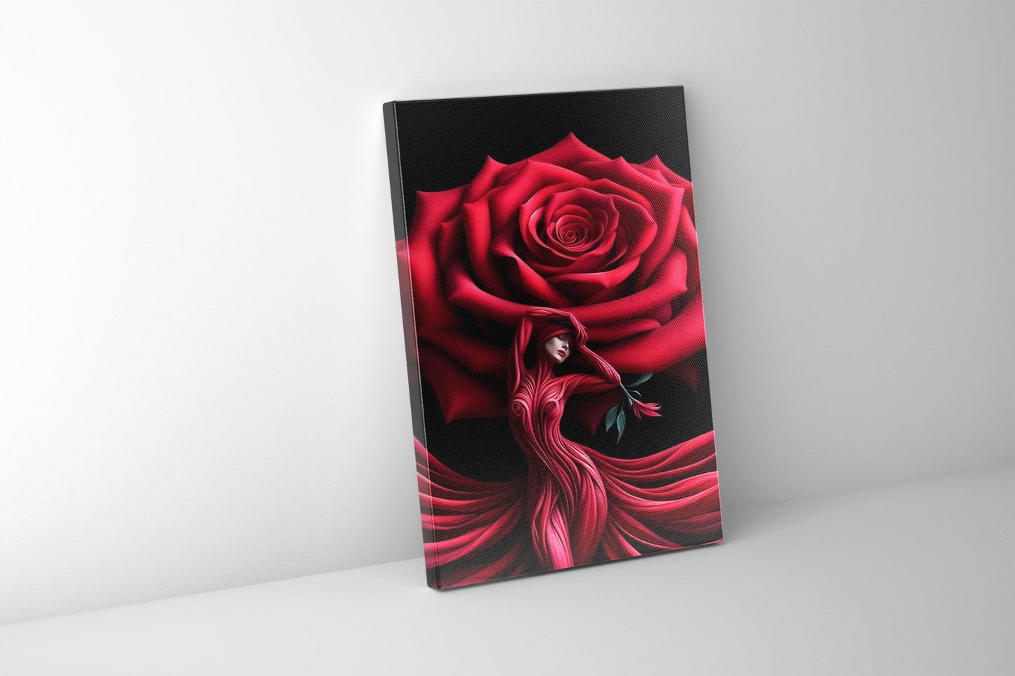 Red Rose Fine Art Canvas Print