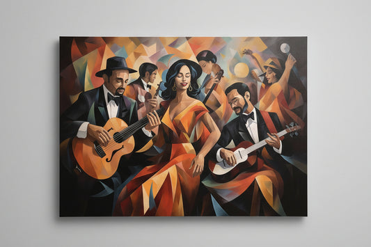 Musical Harmony Wall Art 48" x 36" Varnished Canvas Print