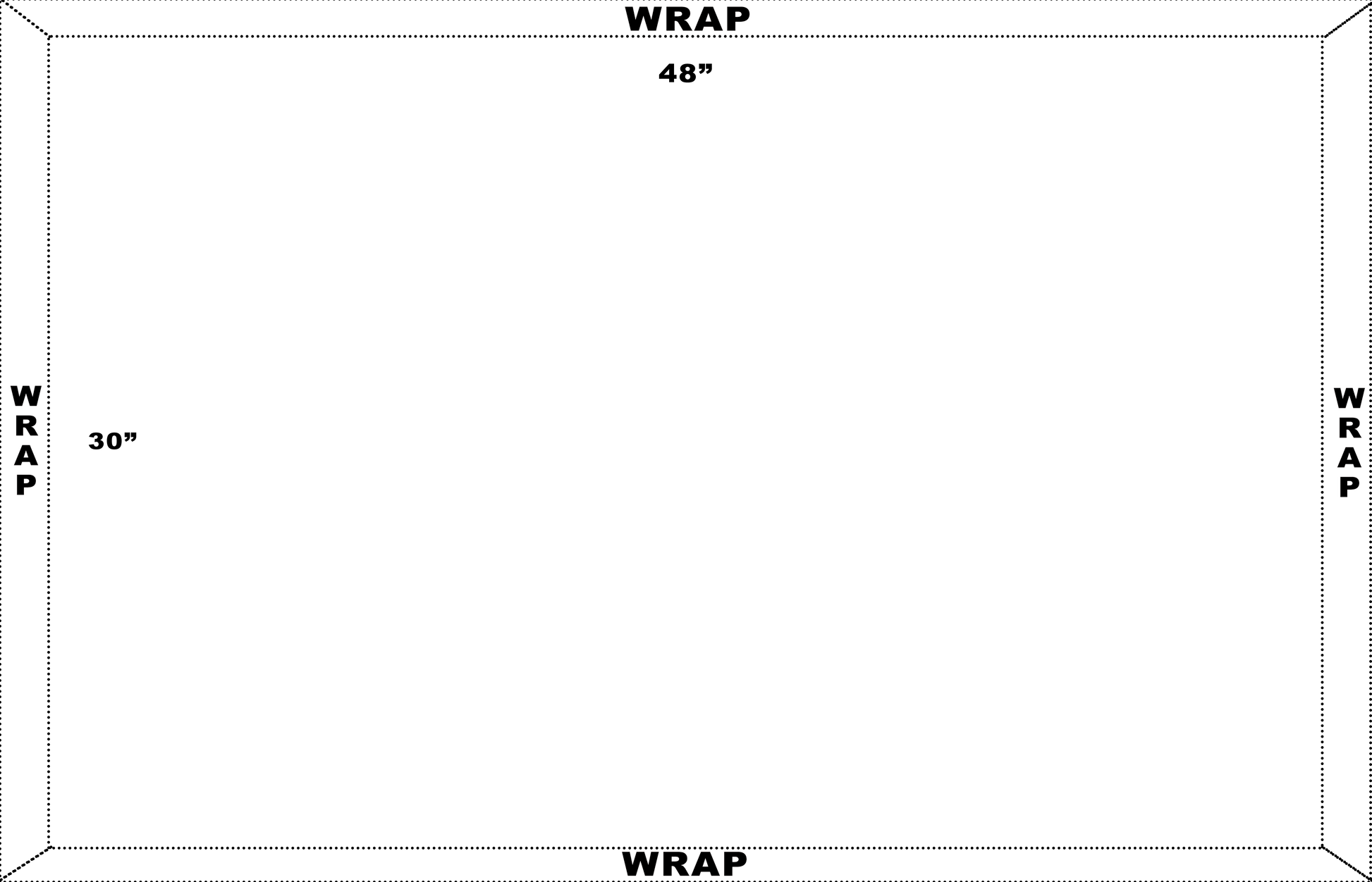 prints into canvas 72X48 Inches-Edges BLACK BORDER Landscape