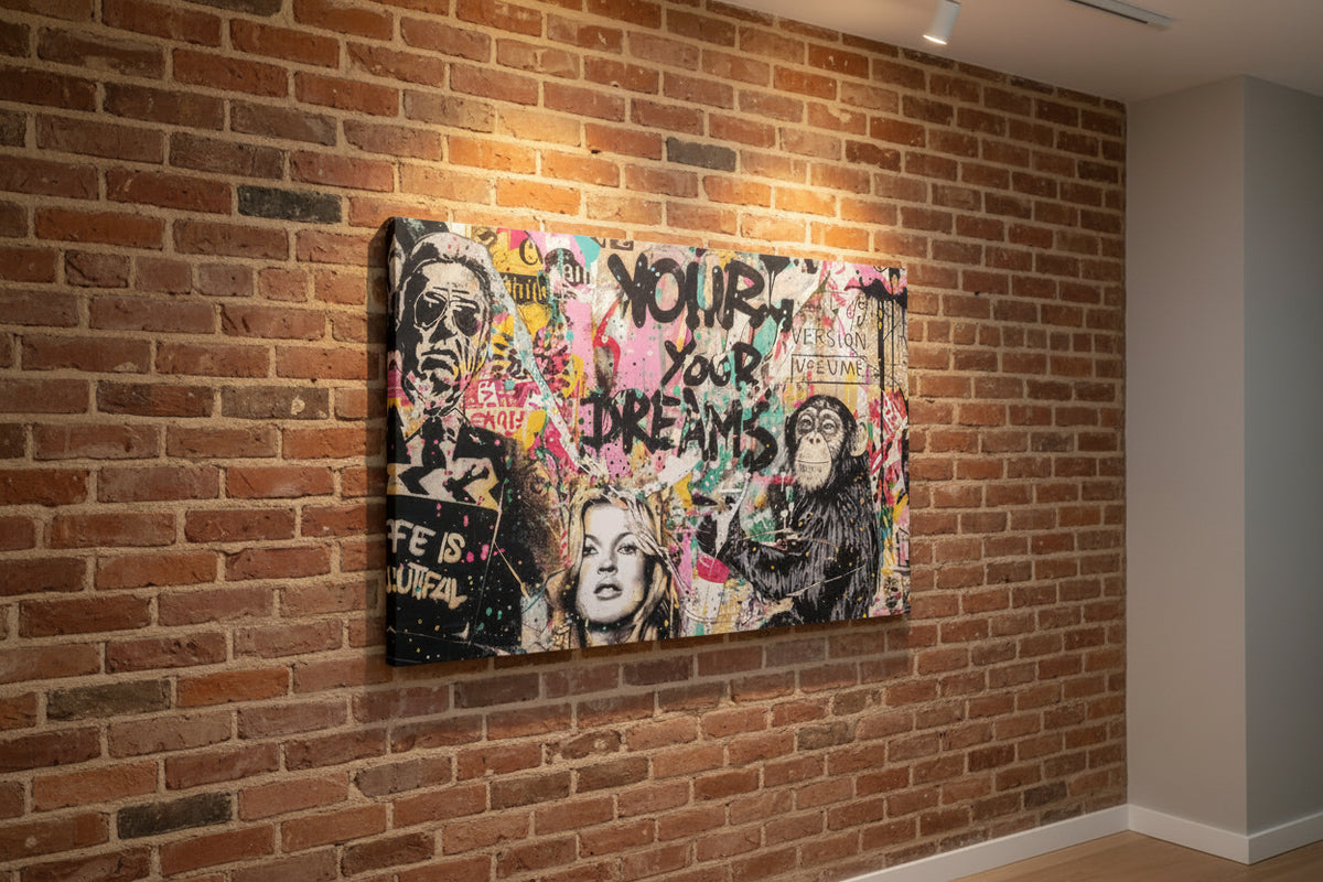 Your Dreams | Wynwood Graffiti Pop Art Canvas Print | Urban Street Art Wall Decor