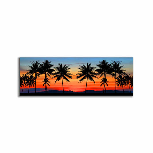 Warm Sunset-Hawaiian Canvas Print 72" X 24" Wall Art