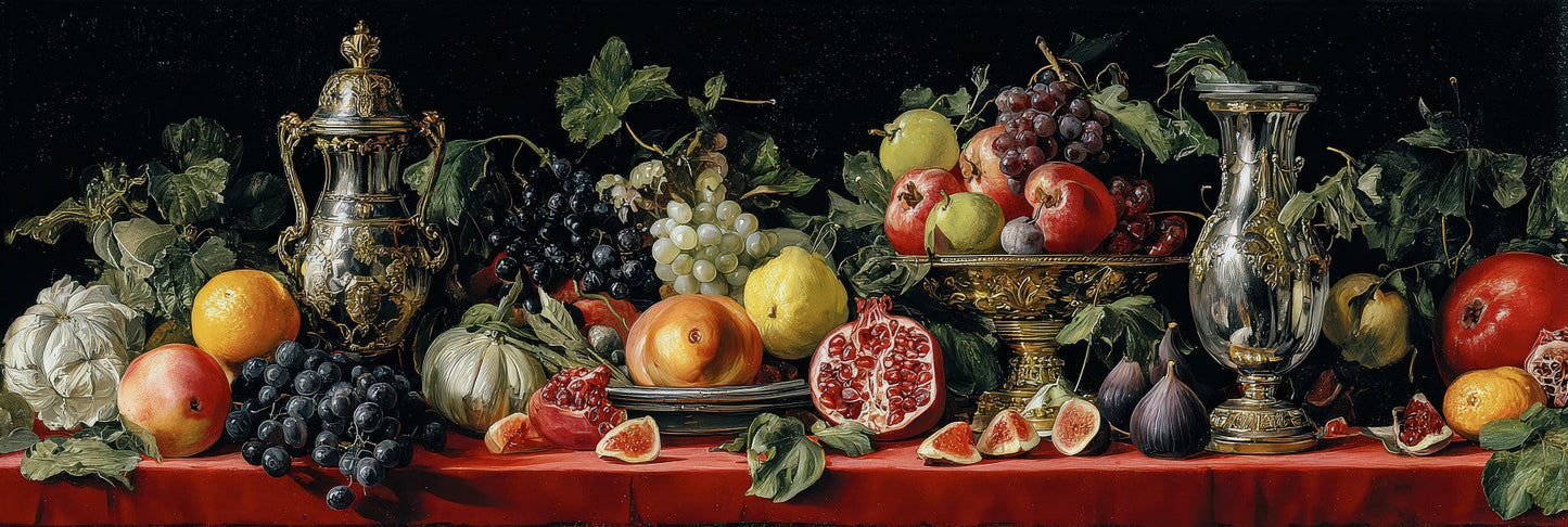Fruit Harvest 72" x 24 " Varnished Fine artwork
