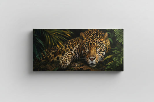Wild Leopard 72" x 24" Wall Canvas Print