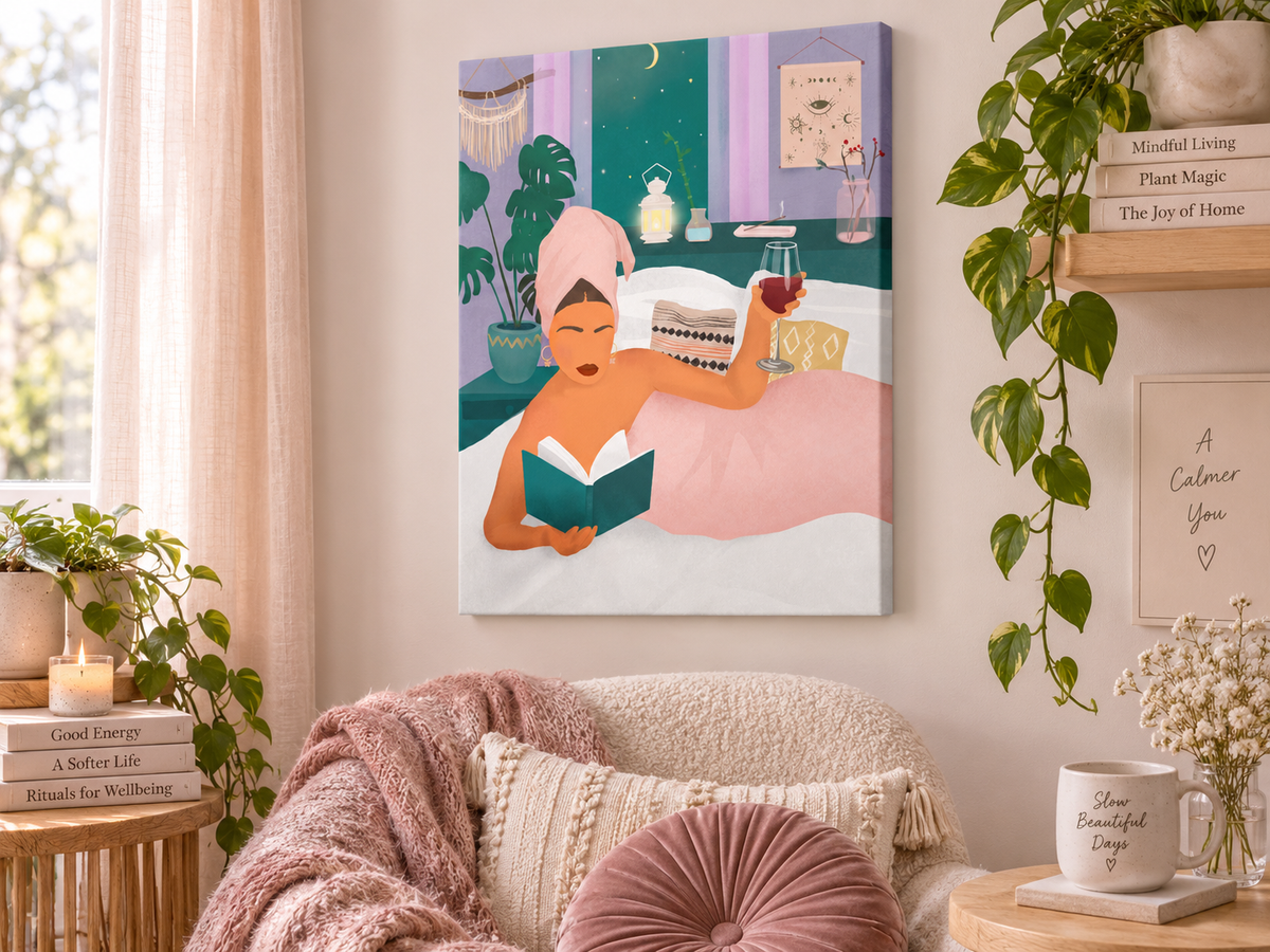 The Ritual | Canvas Print | Figurative Self-Care Wall Art
