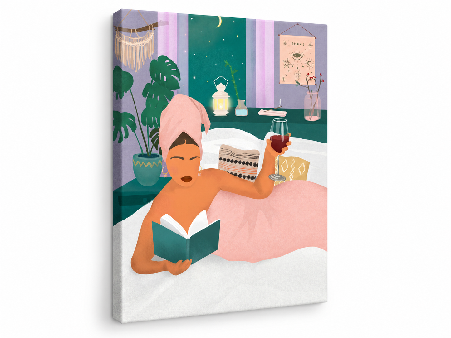 The Ritual | Canvas Print | Figurative Self-Care Wall Art
