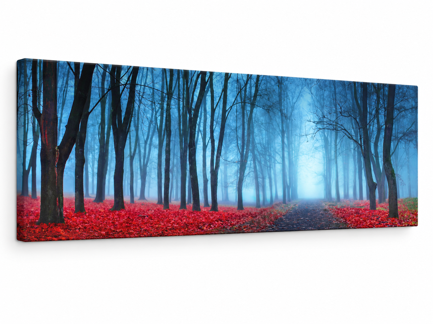 Blue Mist Trees Wall Art | Premium Canvas Print