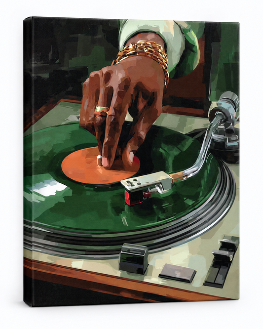 On the One | DJ Canvas Print | Turntable Music Wall Art