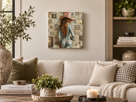 Rodeo Luxe | Canvas Print | Fashion Pop Art Western Wall Art
