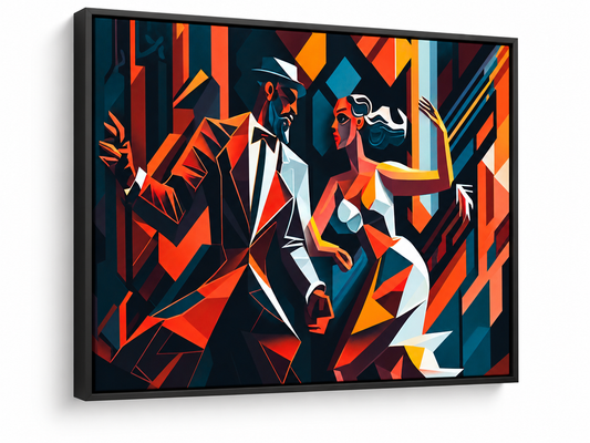 Last Dance | Canvas Print | Cubist Tango Figurative Wall Art