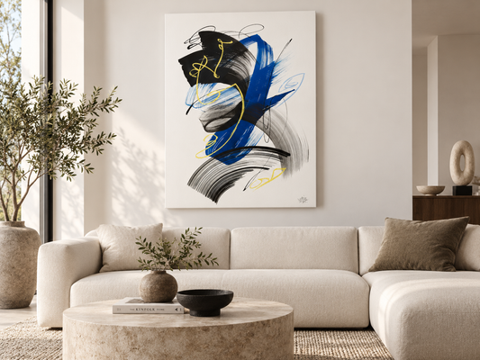 Dynamic Abstraction | Canvas Print | Contemporary Abstract Wall Art by Mette Rix