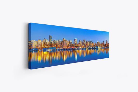 Sample Wall Decor Downtown Vancouver at sunset