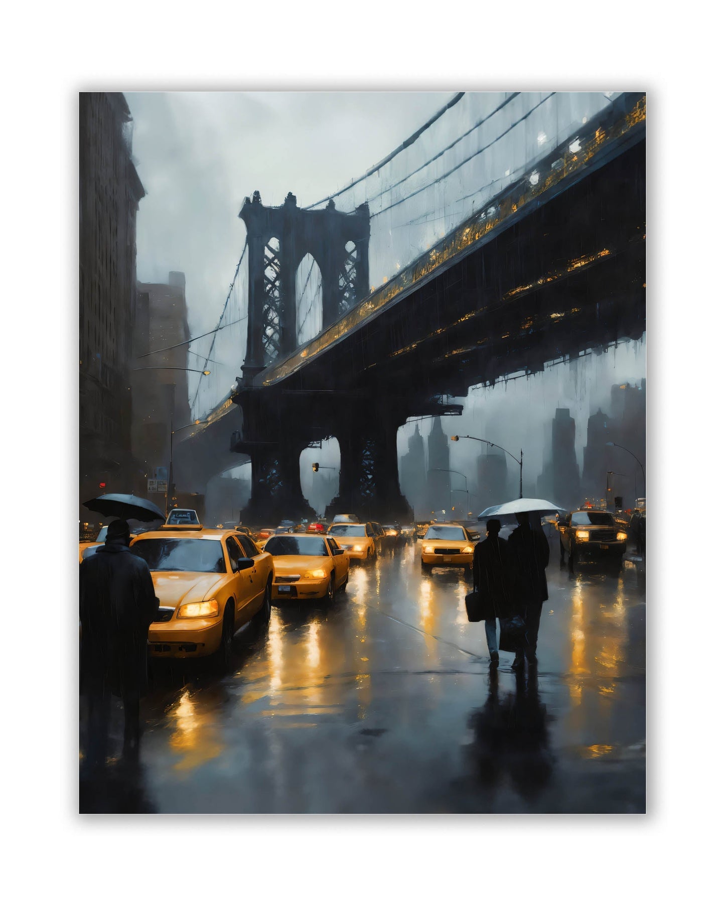  NYC Bridge Skyline