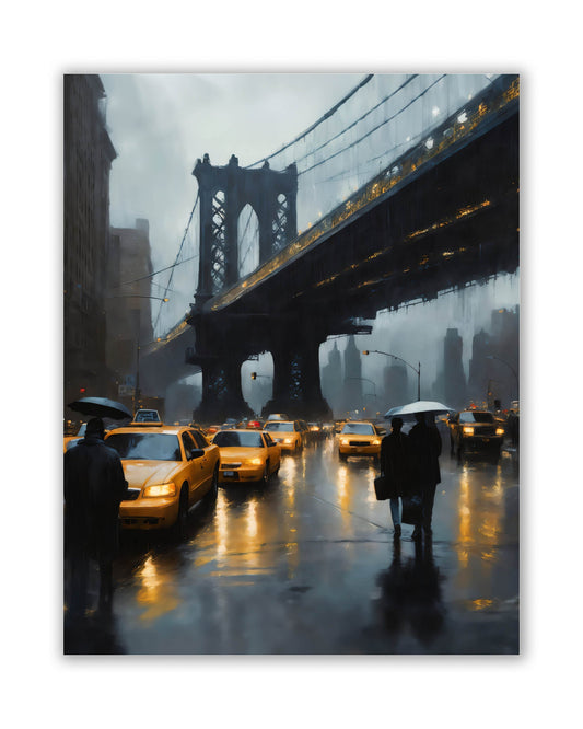  NYC Bridge Skyline