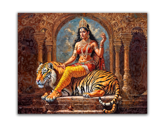 sample Parvati Canvas Print -Indian Art