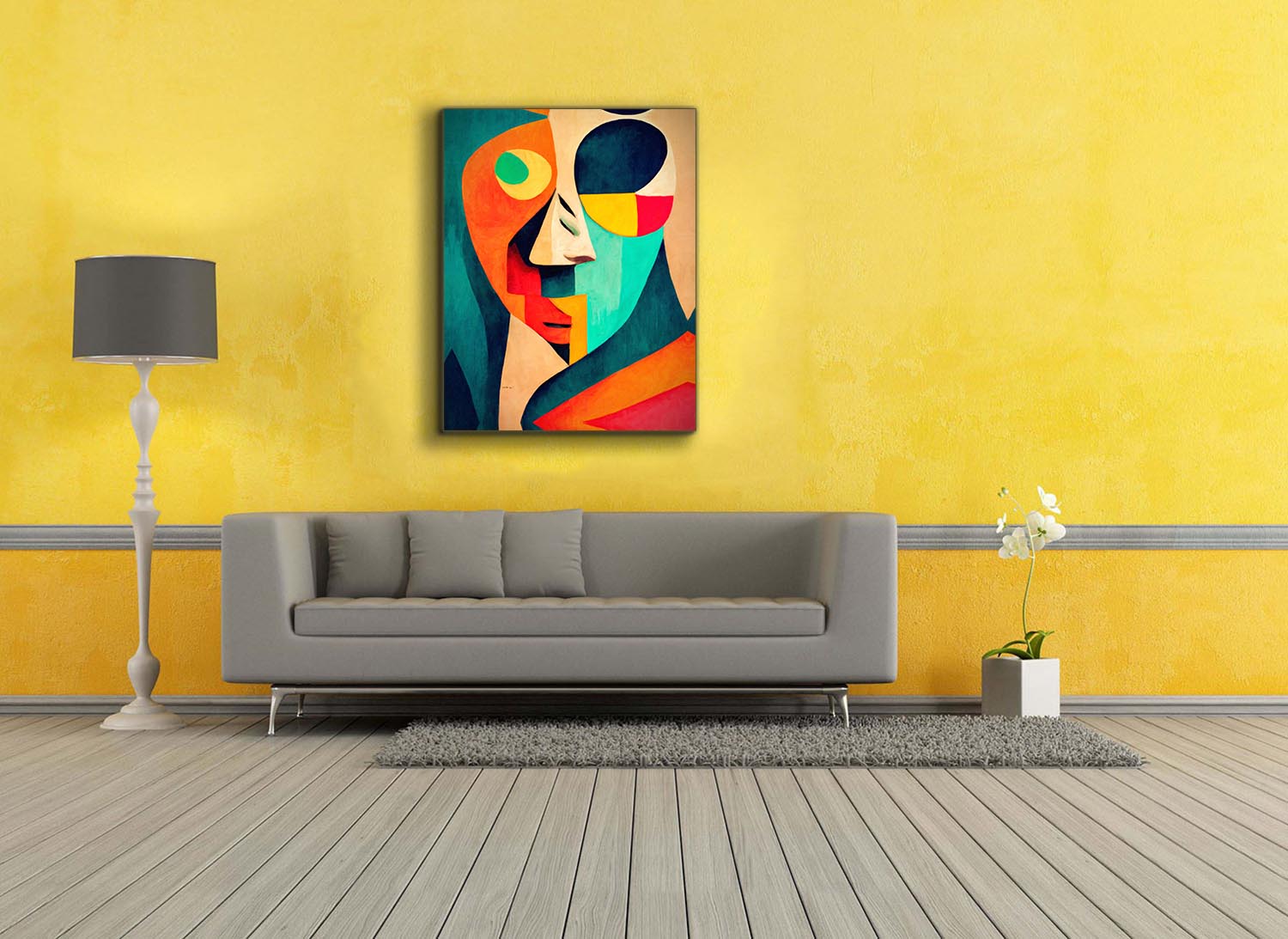 sample Picasso style digital art 