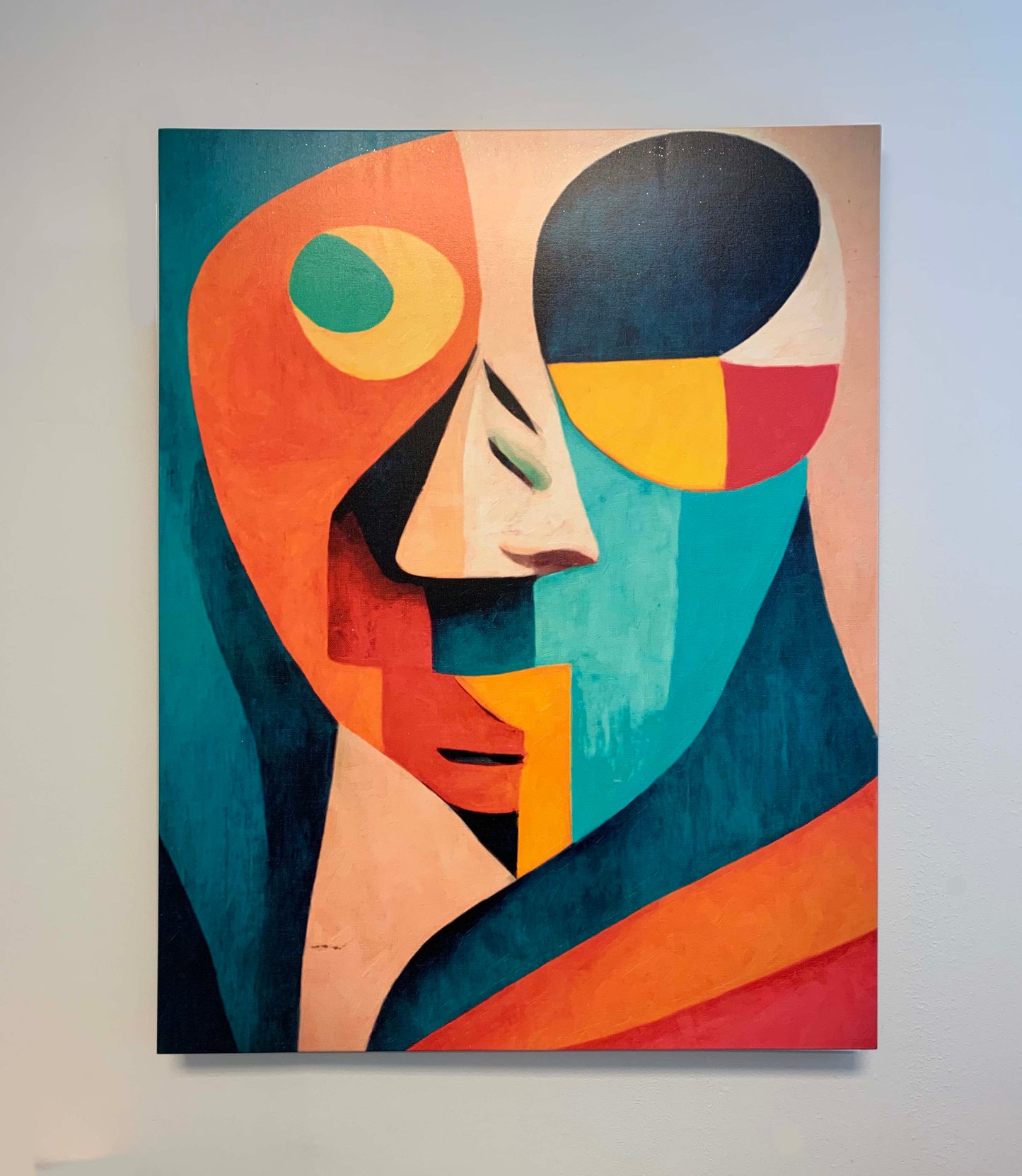 Wall decor Picasso style digital art