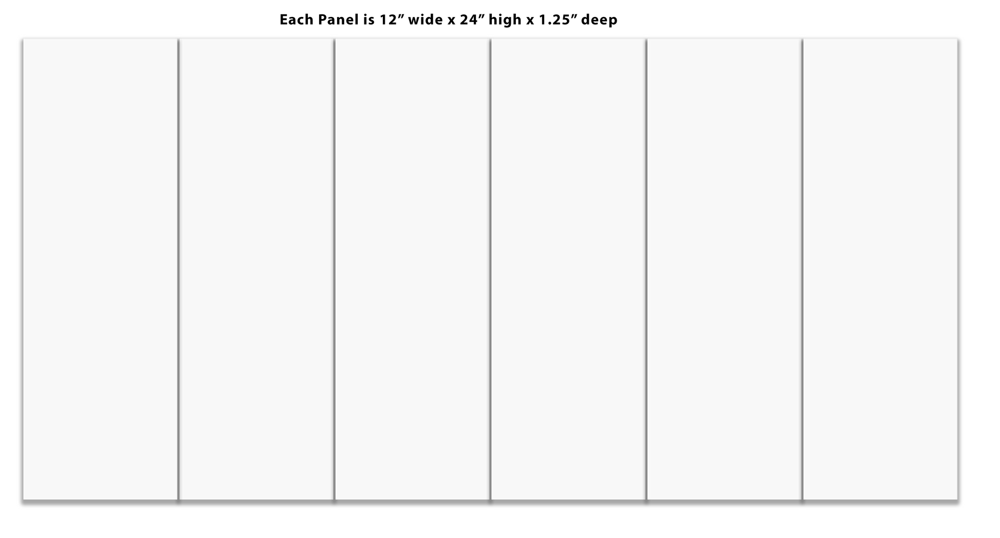 Split Canvas Prints 6 Panel 12" x 24"