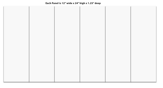 Split Canvas Prints 6 Panel 12" x 24"