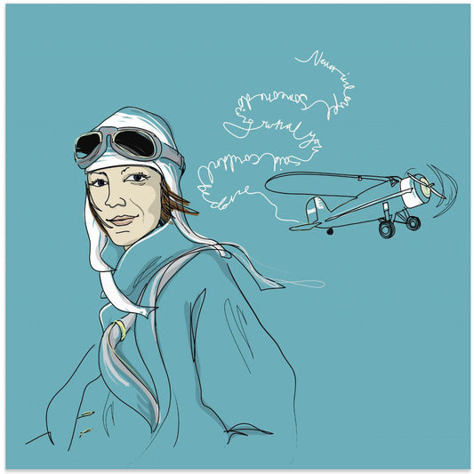 Amelia Earhart by Christina Heitmann — artwork front view