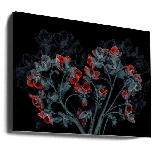 Beautiful Hellebores by Lydia Jacobs — gallery-wrapped canvas angled view