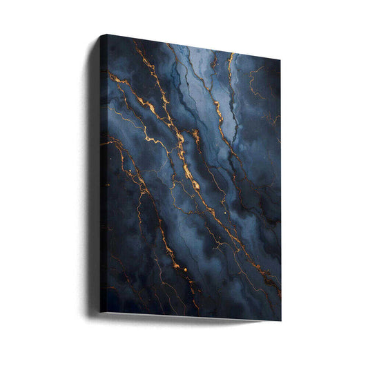 Blackout With Gold Vibes by Kintsugi99 — gallery-wrapped canvas angled view