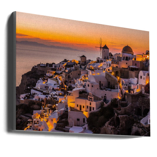 Wall Art Calispera Santorini 36X24inch Gallery Wrapped (Ready to Hang)