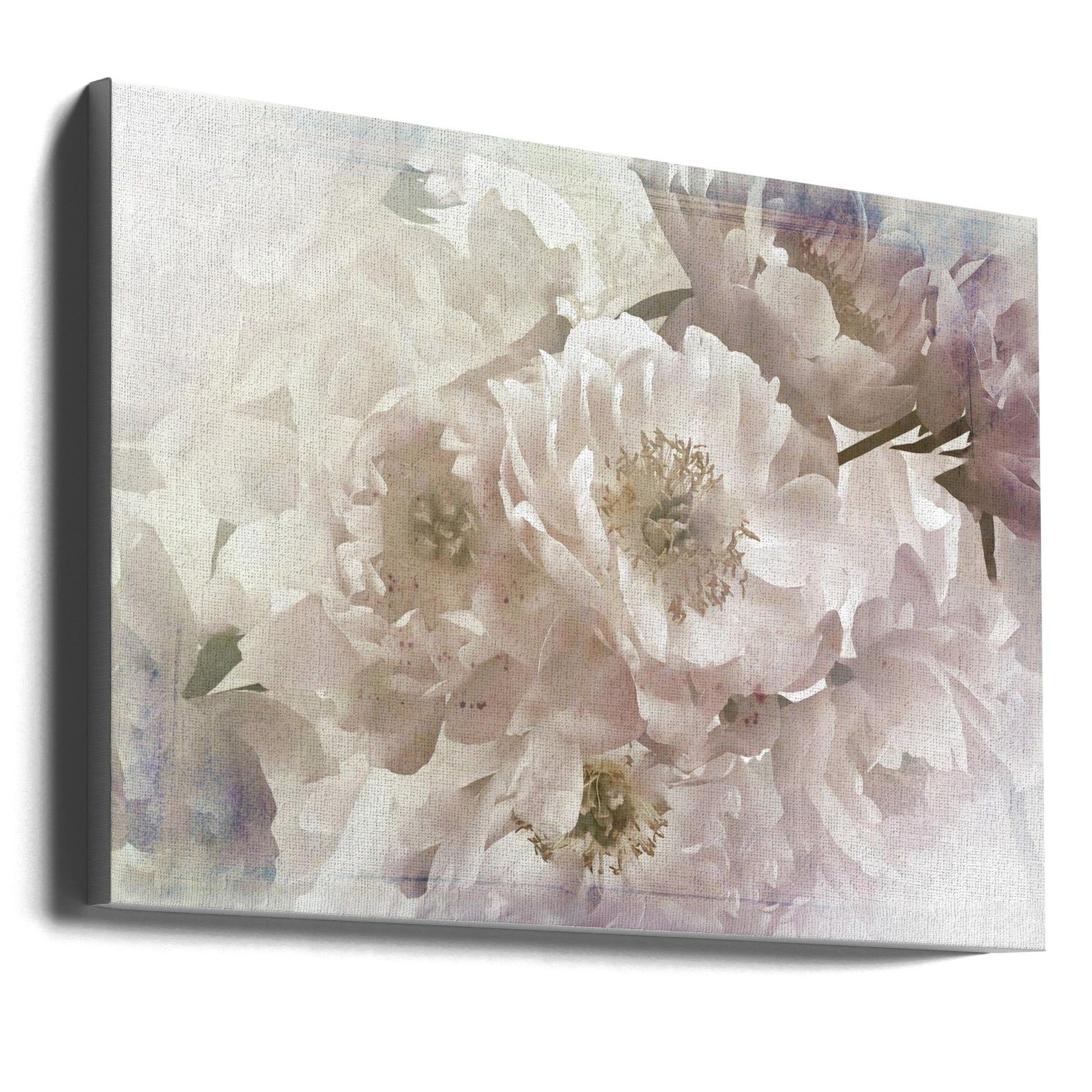  Ombre033flower Wall Artwork In Black Floating Frame