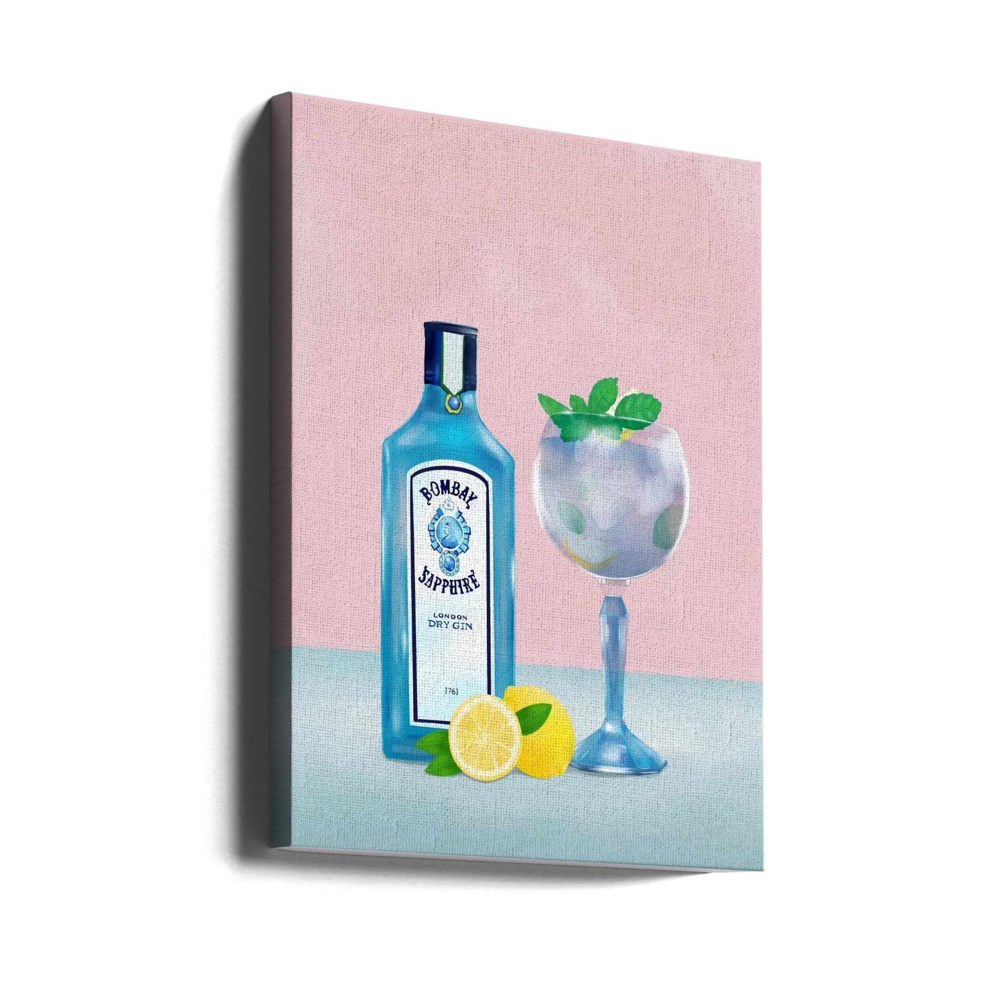 Gin Cocktail Wall Artwork Gallery Wrapped (Ready to Hang)