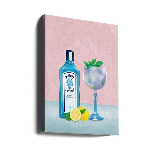  Gin Cocktail Wall Artwork Gallery Wrapped (Ready to Hang)