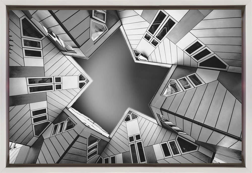 Wall art Cubic houses