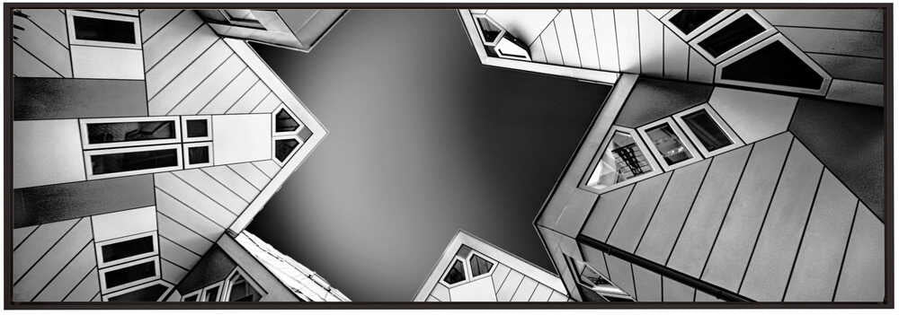 Wall art Cubic houses