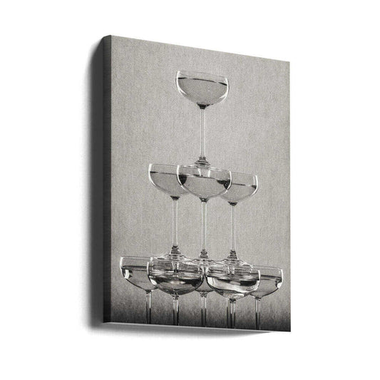 Champagne tower_9 by Pictufy Studio III — gallery-wrapped canvas angled view