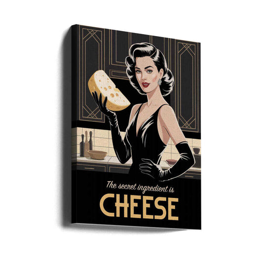 Cheesy Elegance by Andreas Magnusson — gallery-wrapped canvas angled view