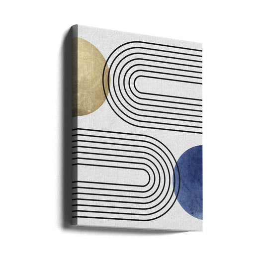 Curves and Circles by Vitor Costa — gallery-wrapped canvas angled view