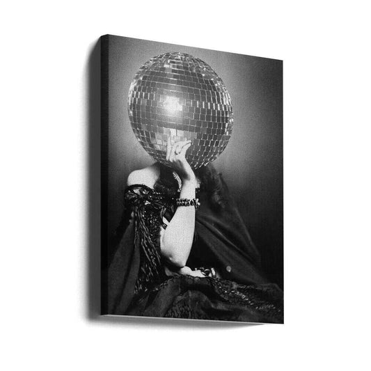 DISCO VINTAGE WOMAN by The Art Concept — gallery-wrapped canvas angled view