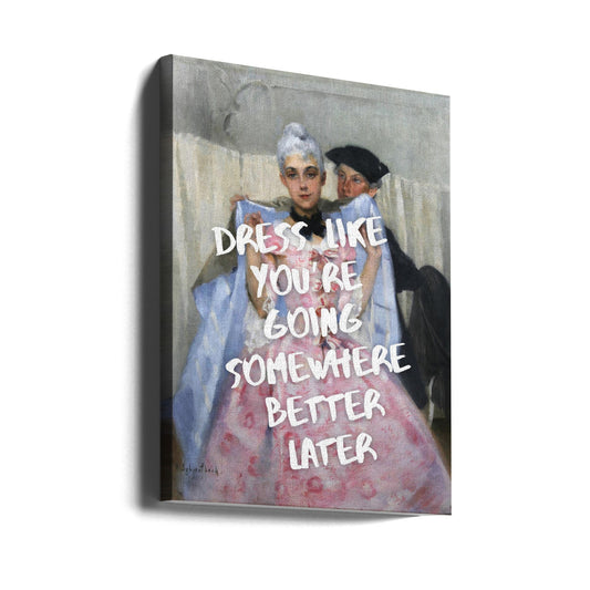 Dress for Success by Athene Fritsch — gallery-wrapped canvas angled view