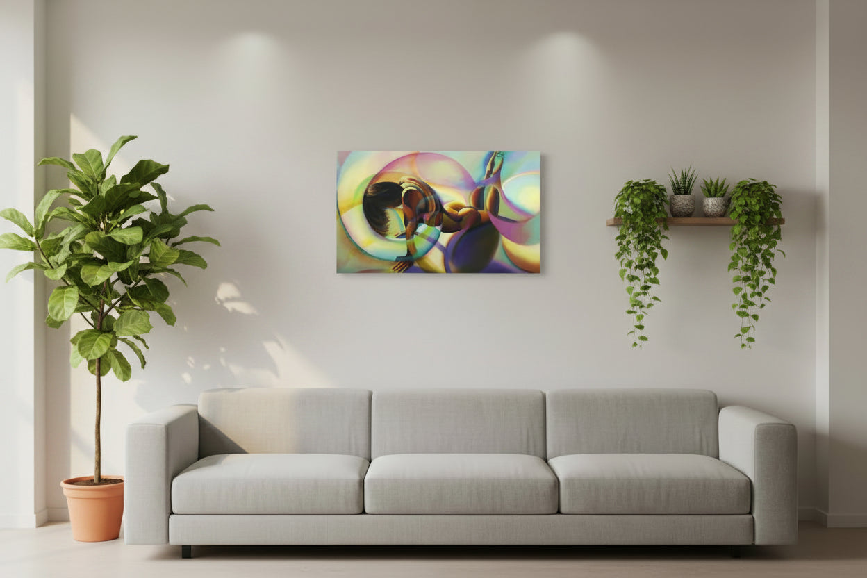 Corné Akkers "Roundism I" 20in x 16in Canvas Print