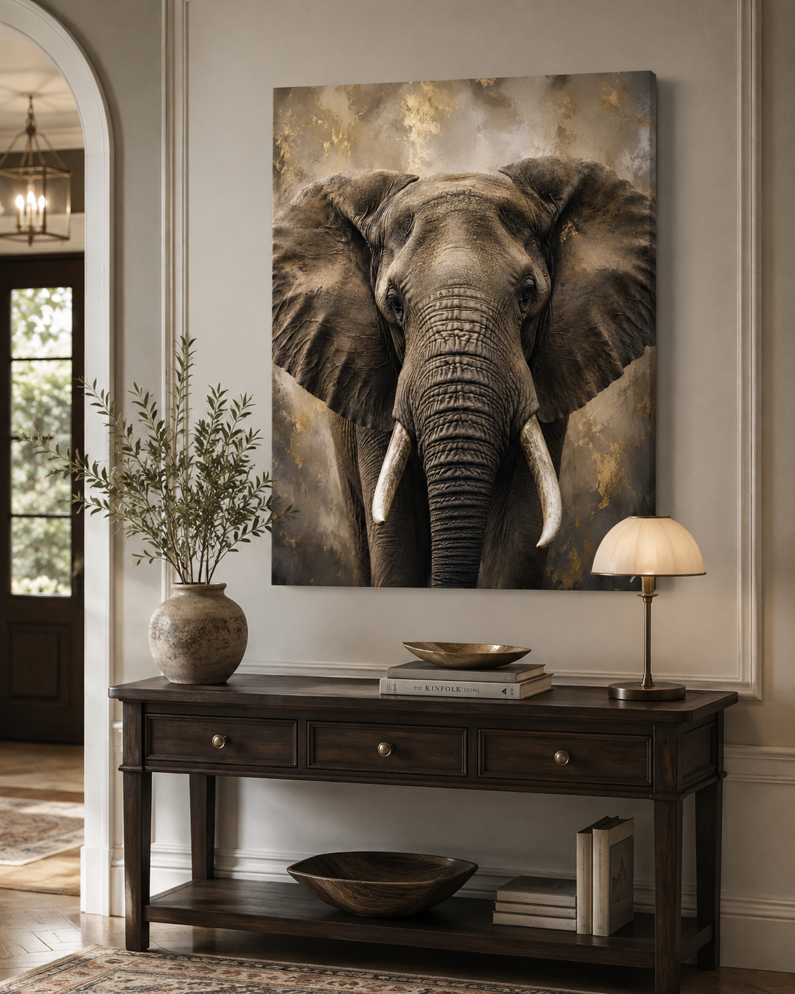 Majestic Presence – Elephant Portrait Canvas Wall Art