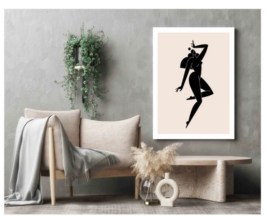 Female Figure 36" X 48" Canvas Print art Wall Decor