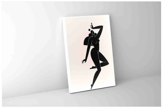 Female Figure 36" X 48" Canvas Print art Wall Decor