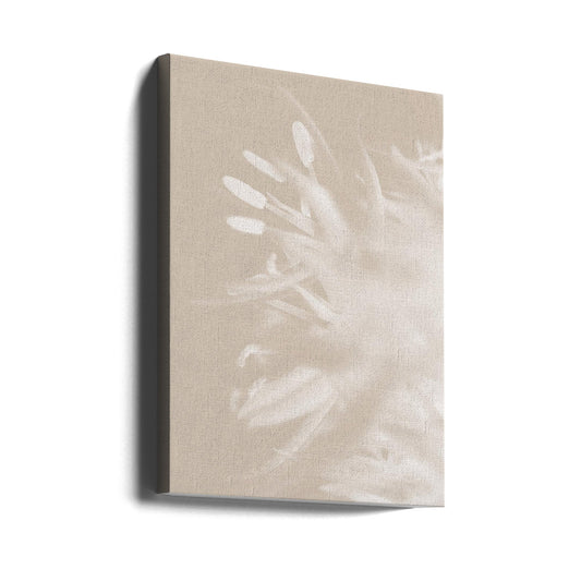 Flower Beige_1 by Studio III — gallery-wrapped canvas angled view