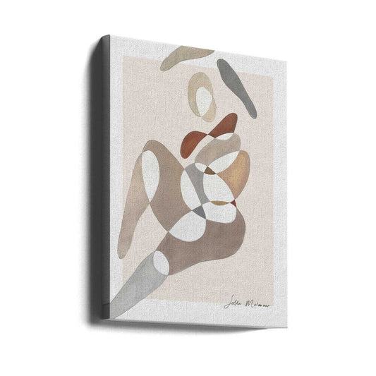 Flowing Silhouettes by Sella Molenaar — gallery-wrapped canvas angled view
