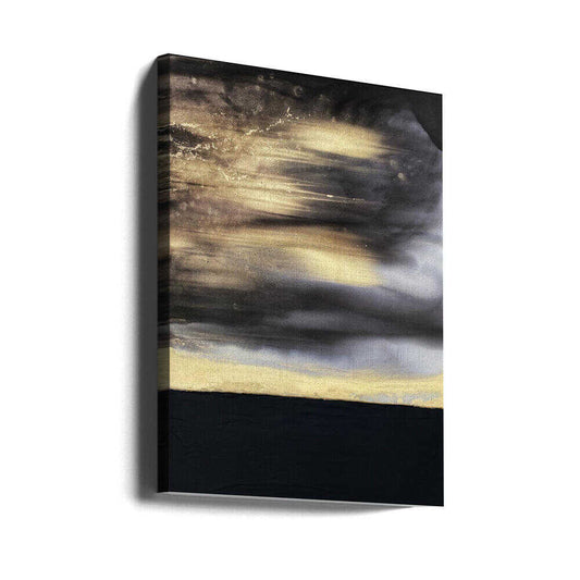 Gold Noir by Alyson Storms — gallery-wrapped canvas angled view