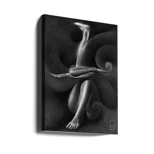 Julia - 02-08-19 by Corné Akkers — gallery-wrapped canvas angled view