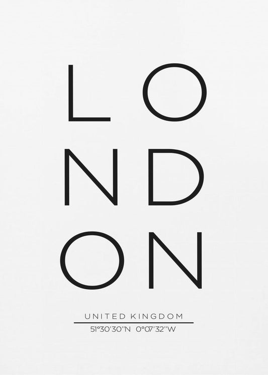 LONDON by THE MIUUS STUDIO — artwork front view