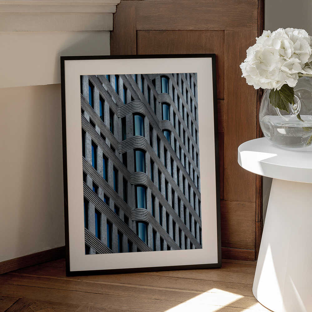 Wall art curvaceous facade