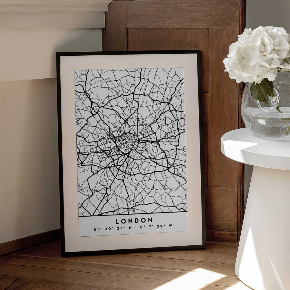 Wall art Black Maps 41